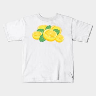 Lemon Mint Splash Kids T-Shirt
